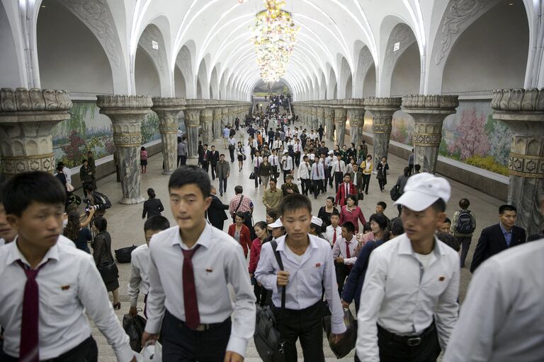 Архитектура КНДР. Метро в Пхеньяне