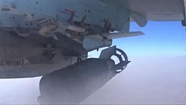 Самолеты российских Воздушно-космических сил в небе над Сирией. Архивное фото