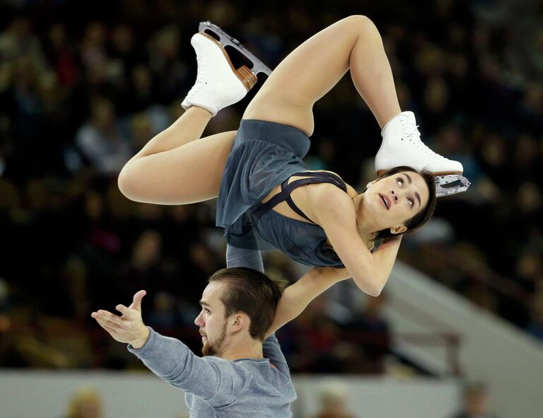 Ксения Столбова и Федор Климов на международном турнире по фигурному катанию Skate America