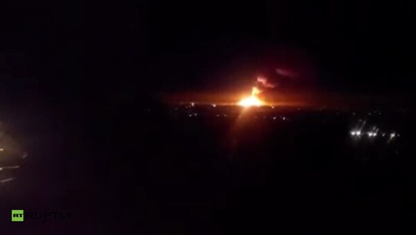 Пожар на складе ракетно-артиллерийского вооружения в городе Сватово. Архивное фото