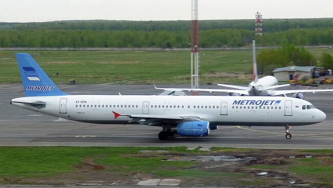 Самолет Airbus A321 авиакомпании Metrojet