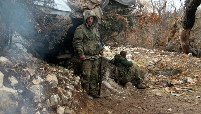 Бойцы отряда сирийского ополчения. Архивное фото