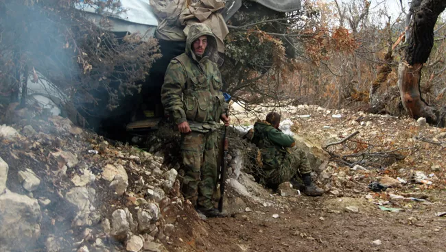 Бойцы отряда сирийского ополчения. Архивное фото