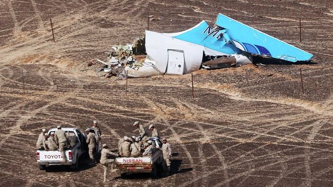 Обломки самолета Airbus A321 авиакомпании Когалымавиа