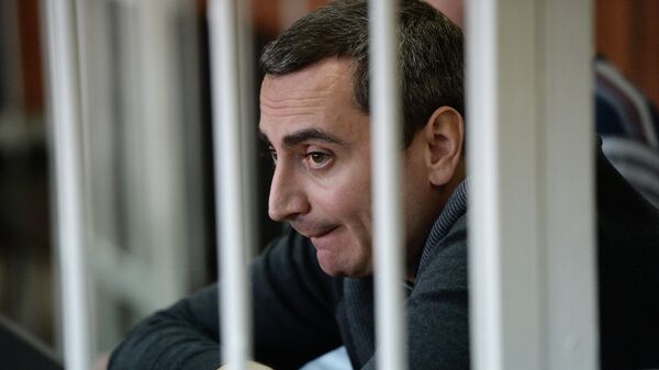 Бывший вице-мэр Новосибирска Александр Солодкин  в суде. Архивное фото