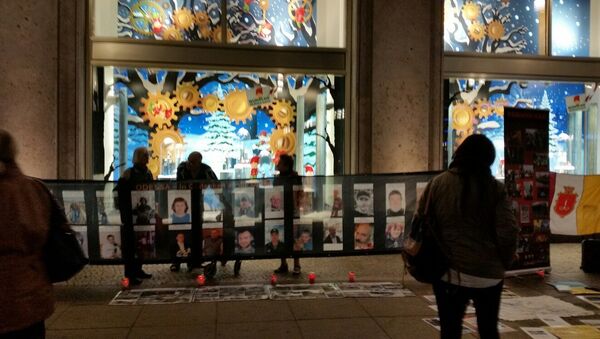 Пикет в Берлине в связи с 18 месяцами со дня одесской трагедии