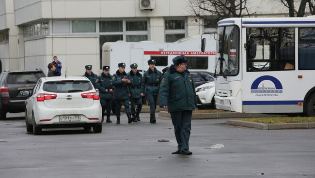 На территории крематория ГУП Ритуальные услуги Санкт-Петербурга