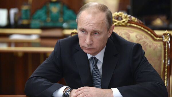 Президент России Владимир Путин на экспертном совещание по экономическим вопросам. Архивное фото