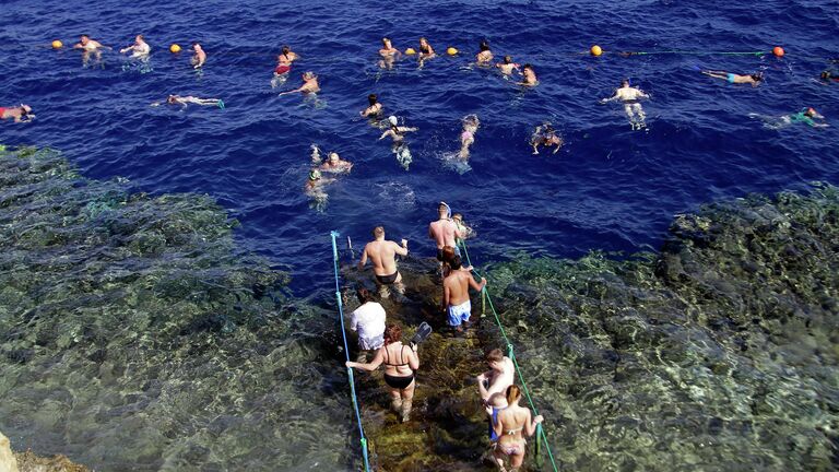 Туристы на отдыхе в Шарм-эш-Шейхе, Египет