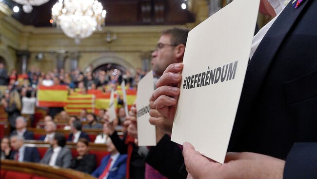 Заседание парламента Каталонии
