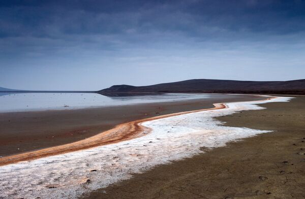 Озеро Кояш в Опукском природном заповеднике Крыма