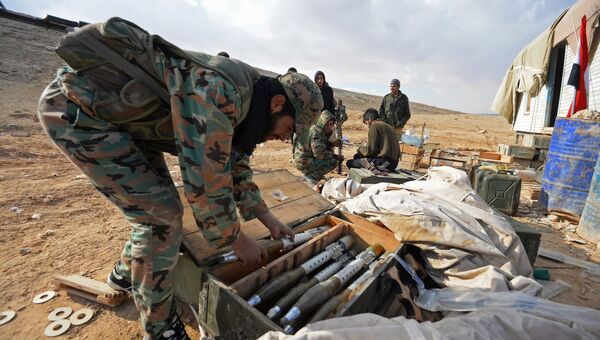Солдаты Сирийской Арабской Армии. Архивное фото
