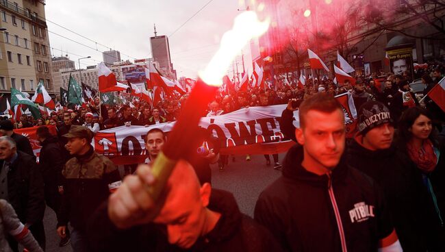 Марш националистов в Варшаве, Польша