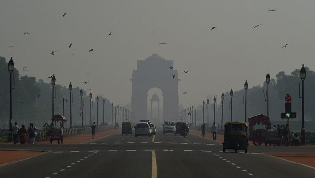 Загрязненный воздух в столице Индии. Архивное фото