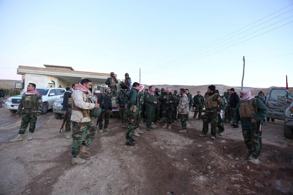 Курдские вооруженные силы в городе Синджар