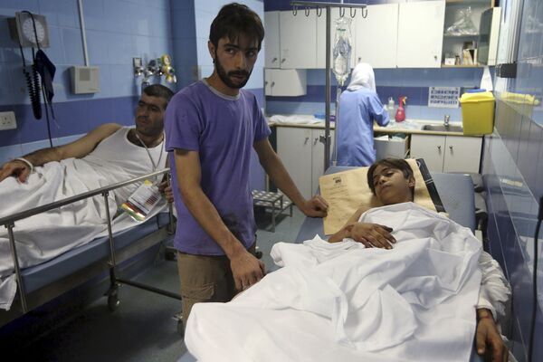 Пострадавшие в больнице после двойного теракта в южном пригороде Бейрута