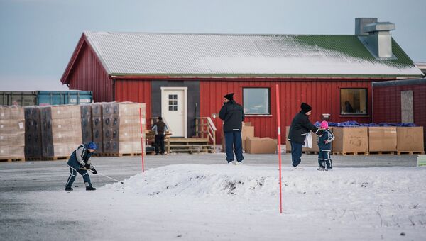 Лагерь для беженцев в Норвегии. Архивное фото.