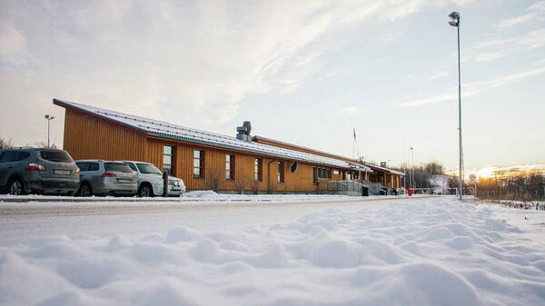 КПП Стурскуг недалеко от города Киркенес в Северной Норвегии
