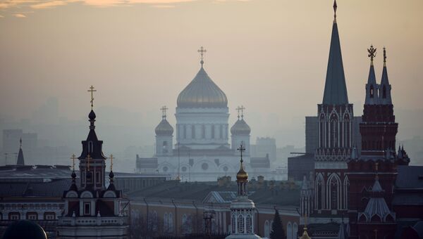 Вид на центр Москвы. Архивное фото