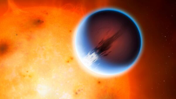 Планета HD189733b, в чьей атмосфере присутствуют сверхбыстрые сверхзвуковые ветра