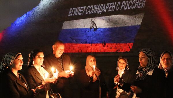 Акция памяти жертв крушения российского А321 и парижских терактов. Архивное фото