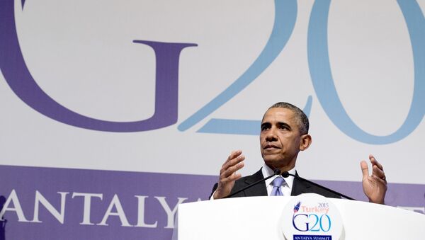 Президент США Барак Обама на саммите G20
