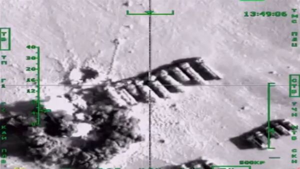 Кадры боевого вылета  ВВС РФ и второго массированного авиаудара по ИГ в Сирии