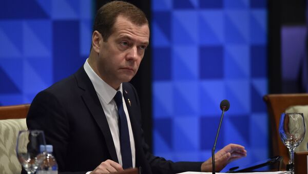 Председатель правительства РФ Дмитрий Медведев на форуме АТЭС