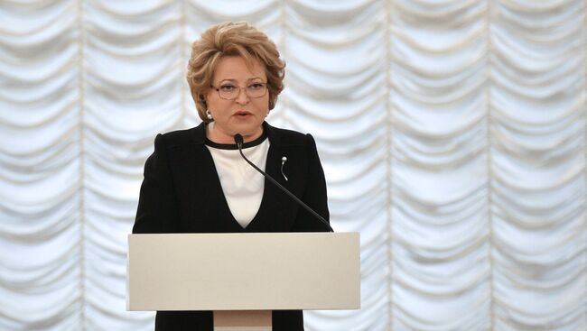 Председатель Совета Федерации РФ Валентина Матвиенко, архивное фото
