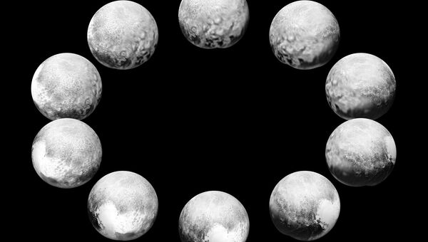 Изображение фаз вращения Плутона