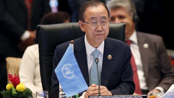 Генеральный секретарь ООН Пан Ги Мун на Восточноазиатском саммите в Куала-Лумпуре, 22 ноября 2015