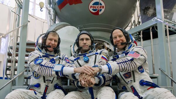 Участники основного экипажа Международной космической станции-46/47