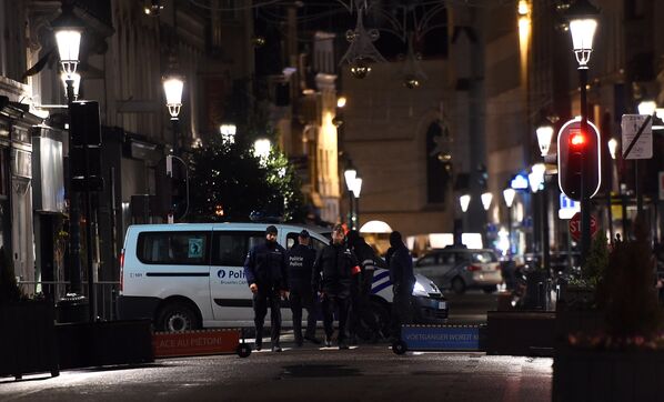 Бельгийская полиция установила периметр безопасности в Брюсселе
