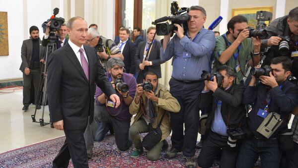 Рабочий визит президента РФ В.Путина в Иран. Архивное фото