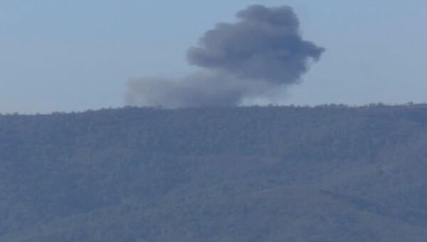 Самолет Су-24, потерпевший крушение на границе Сирии и Турции