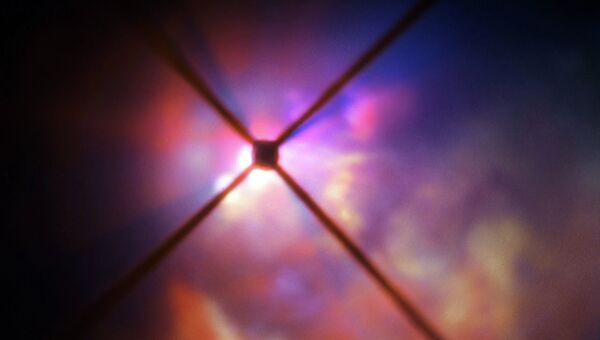 Снимок звезды VY Большого Пса, полученный телескопом VLT