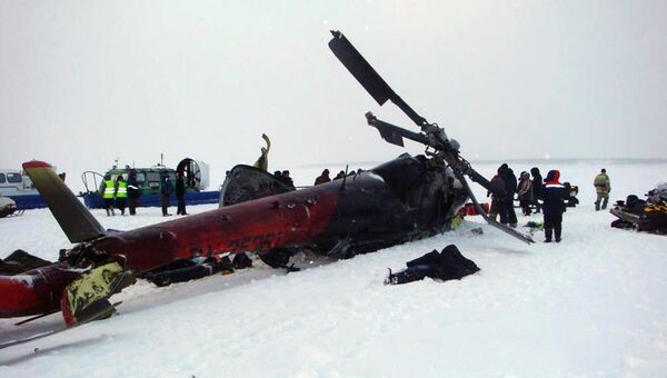Крушение вертолета Ми-8 в Красноярском крае