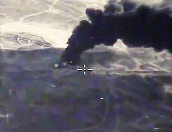 Результаты применения авиации ВКС РФ по нефтеузлу ИГ юго-восточнее Ракка