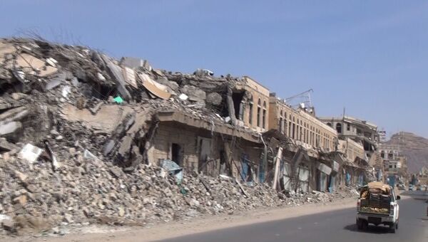 Разрушения в городе Саада на северо-востоке Йемена. Архивное фото