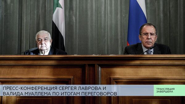 LIVE: Пресс-конференция Сергея Лаврова и Валида Муаллема по итогам переговоров