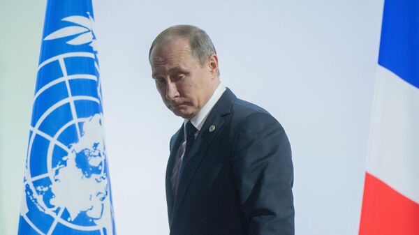 Президент РФ Владимир Путин на климатической конференции ООН в Париже