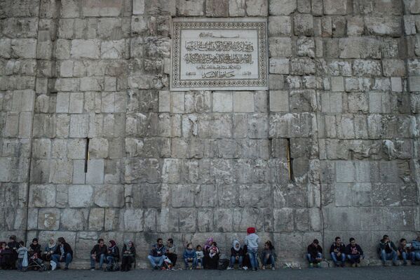 Стена возле Мечети Омейядов в Дамаске