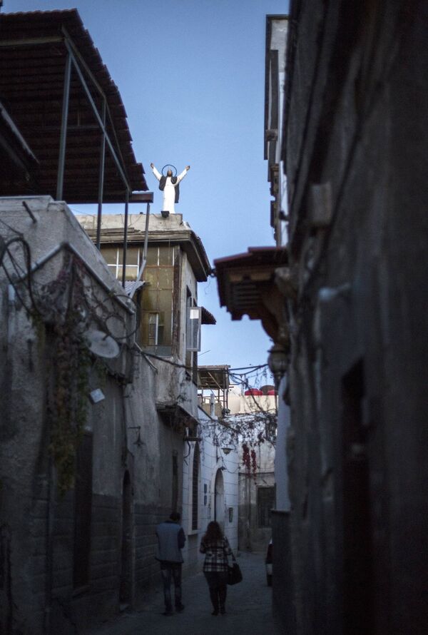 Вид на одну из улиц христианского квартала в Дамаске