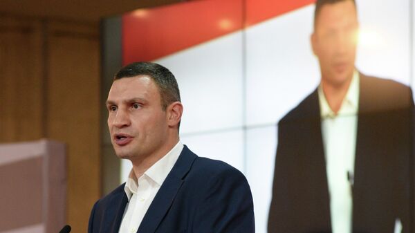 Лидер объединенной партии Солидарность, мэр Киева Виталий Кличко