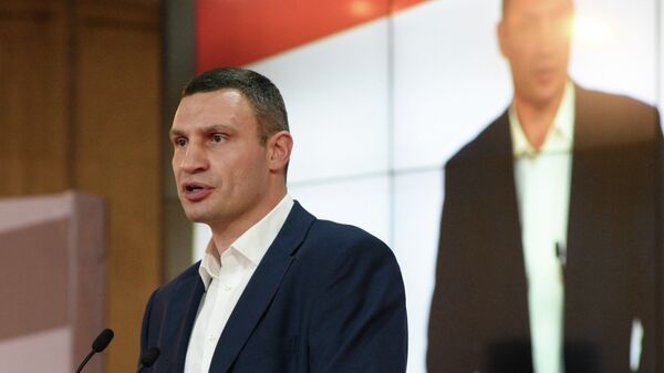 Лидер объединенной партии Солидарность, мэр Киева Виталий Кличко