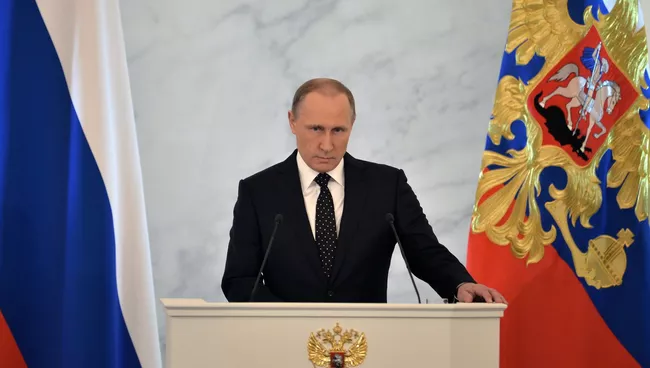 Обращение президента РФ Владимира Путина с ежегодным посланием к Федеральному Собранию