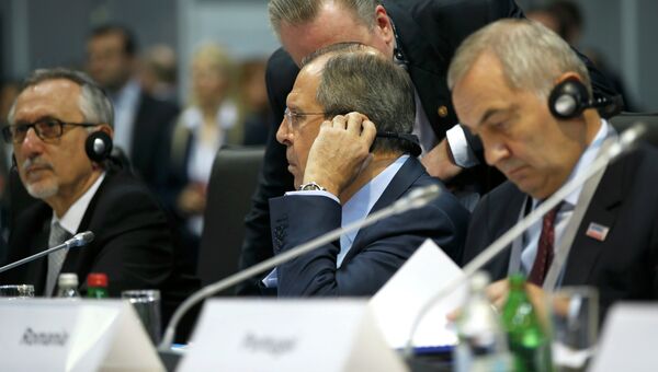 Министр иностранных дел РФ Сергей Лавров на саммите СМИД ОБСЕ