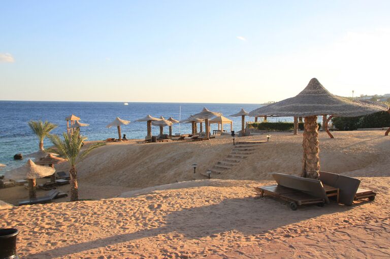 Пляж в Египте Пляж в Египте