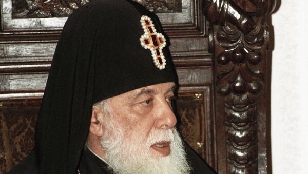 Патриарх Всея Грузии Илия II. Архивное фото