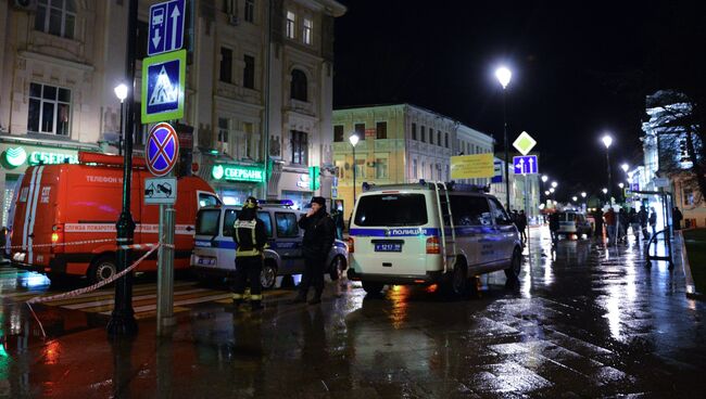 На улице Покровка в центре Москвы произошел взрыв